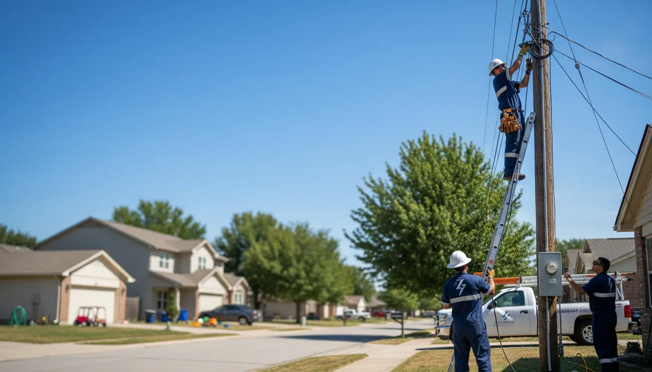 Residential electrician providing installation services in Hanna, UT